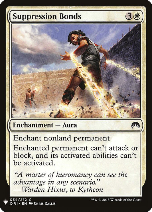 MTG Card Title: Suppression Bonds PLST/ORI-34