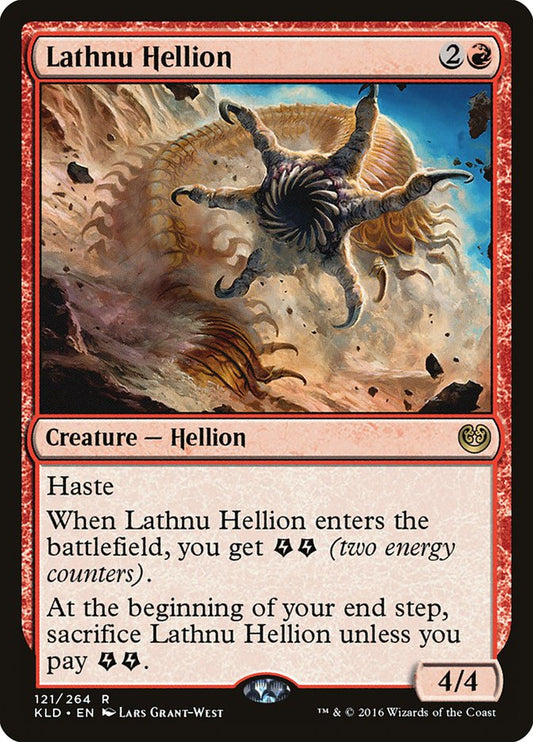 MTG Card Title: Lathnu Hellion KLD/121