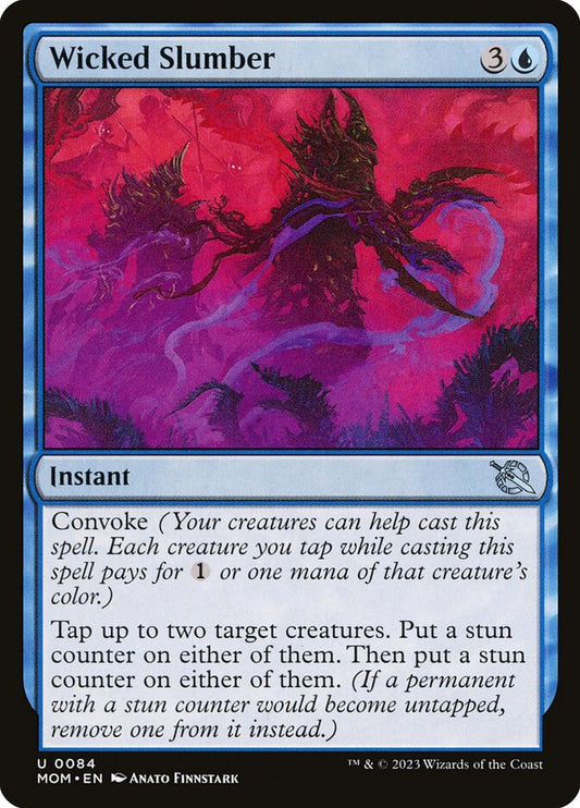 MTG Card Title: Wicked Slumber MOM/84