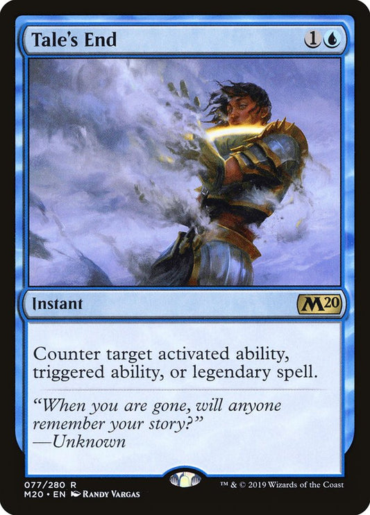 MTG Card Title: Tale's End M20/77