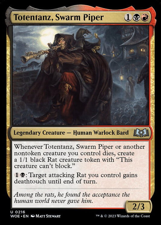 MTG Card Title: Totentanz, Swarm Piper WOE/216
