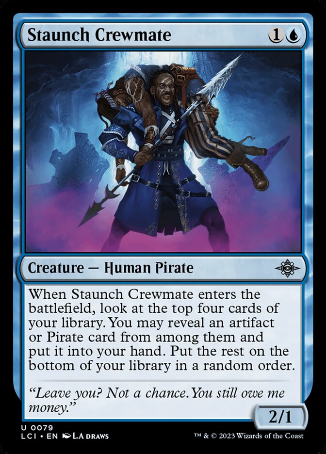 MTG Card Title: Staunch Crewmate LCI/79