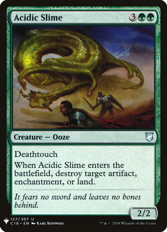 MTG Card Title: Acidic Slime PLST/C18-127