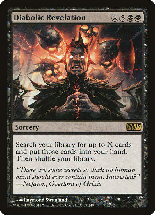 MTG Card Title: Diabolic Revelation M13/87