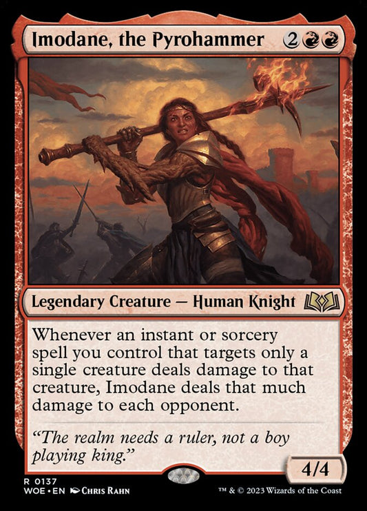 MTG Card Title: Imodane, the Pyrohammer WOE/137