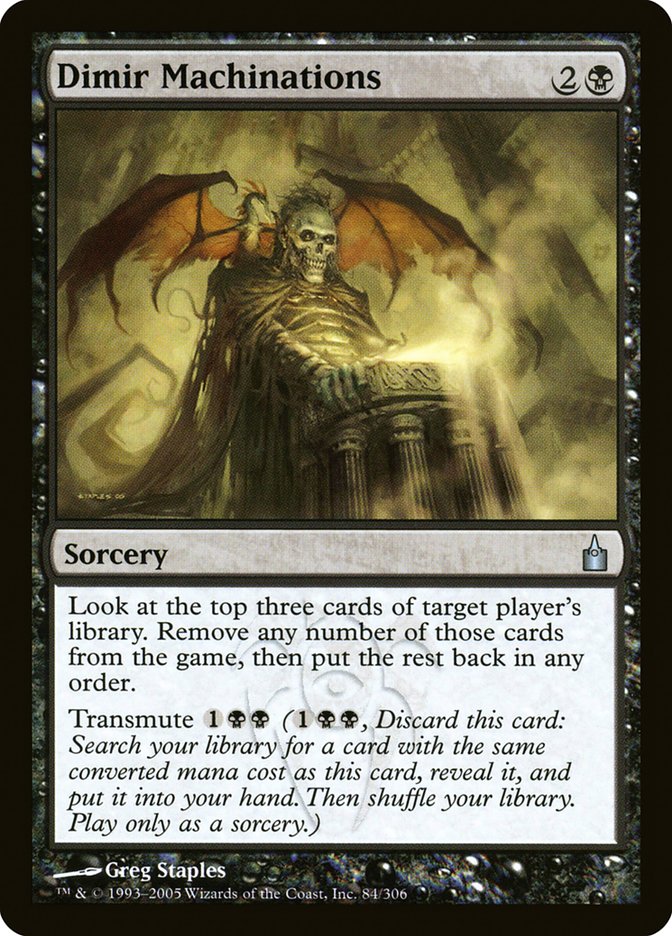MTG Card Title: Dimir Machinations RAV/84