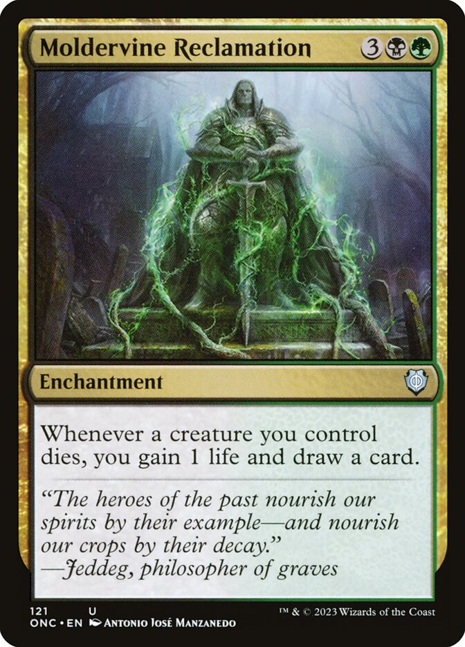 MTG Card Title: Moldervine Reclamation ONC/121