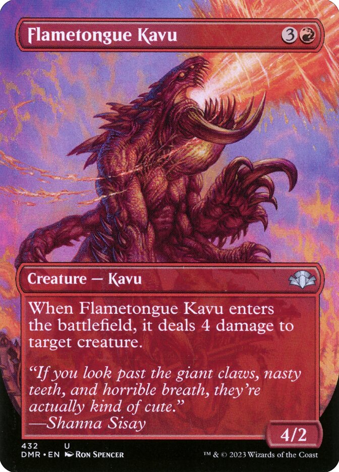 MTG Card Title: Flametongue Kavu DMR/432