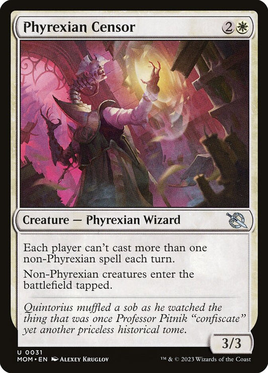 MTG Card Title: Phyrexian Censor MOM/31