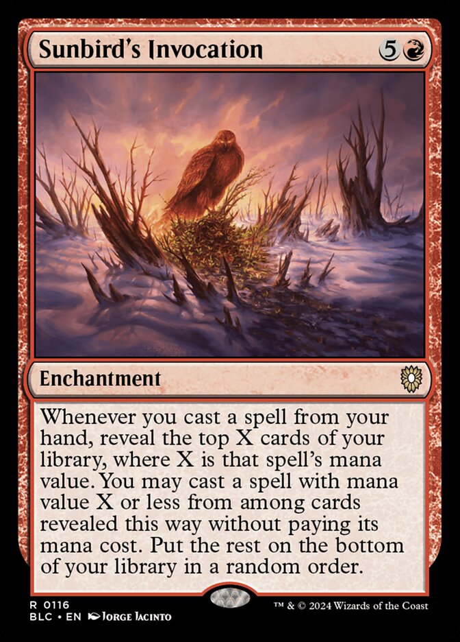 MTG Card Title: Sunbird's Invocation BLC/116