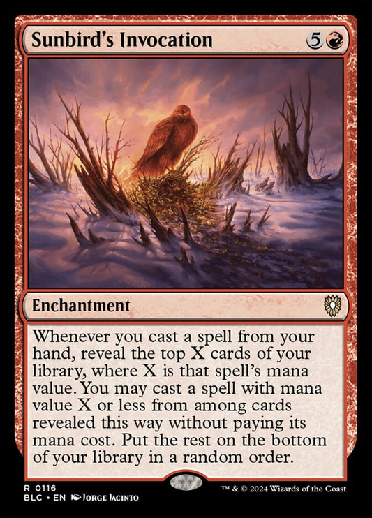 MTG Card Title: Sunbird's Invocation BLC/116