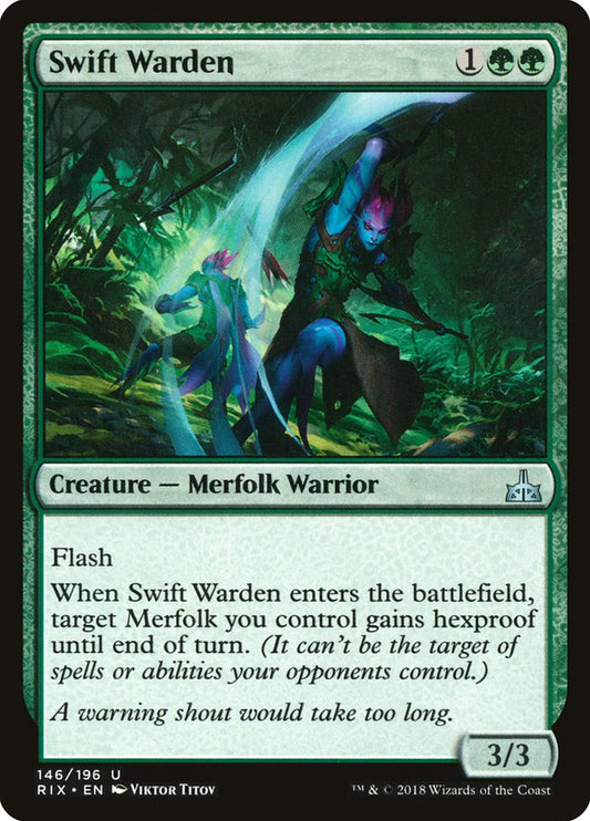 MTG Card Title: Swift Warden RIX/146