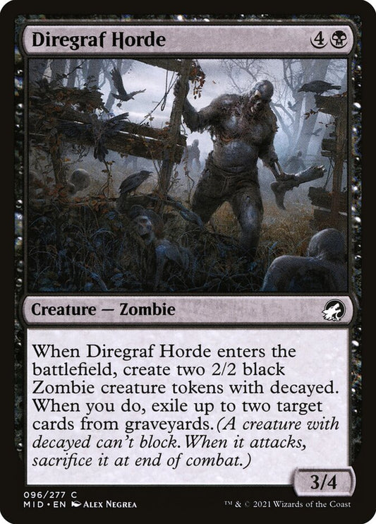 MTG Card Title: Diregraf Horde MID/96