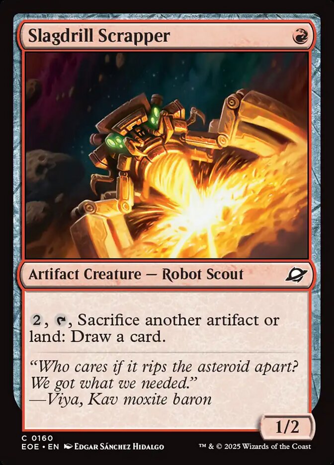 MTG Card Title: Slagdrill Scrapper EOE/160