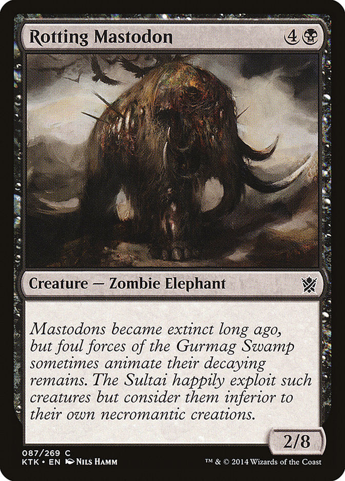 MTG Card Title: Rotting Mastodon KTK/87