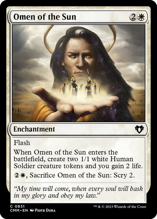MTG Card Title: Omen of the Sun CMM/831