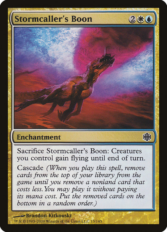 MTG Card Title: Stormcaller's Boon ARB/13