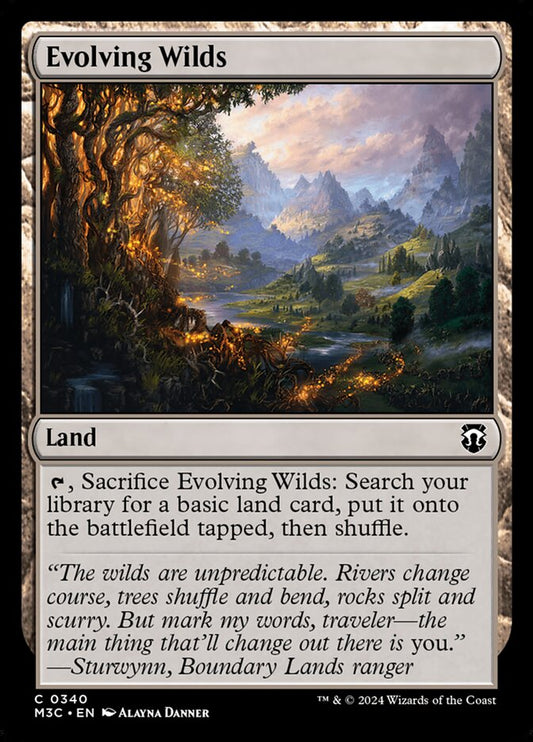 MTG Card Title: Evolving Wilds M3C/340