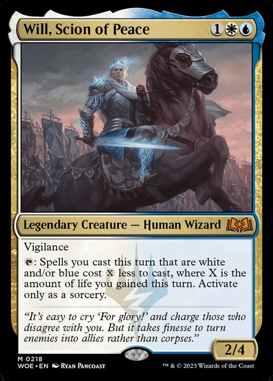 MTG Card Title: Will, Scion of Peace WOE/218