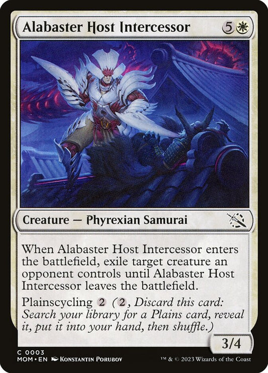 MTG Card Title: Alabaster Host Intercessor MOM/3