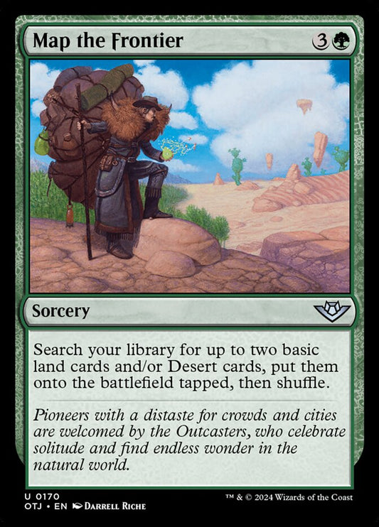 MTG Card Title: Map the Frontier OTJ/170