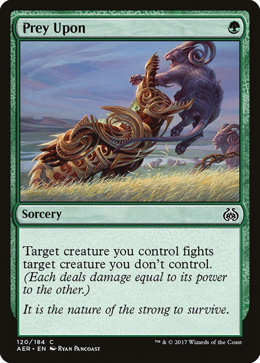 MTG Card Title: Prey Upon AER/120