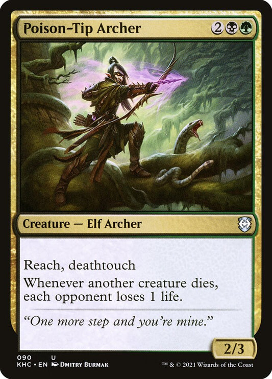 MTG Card Title: Poison-Tip Archer KHC/90