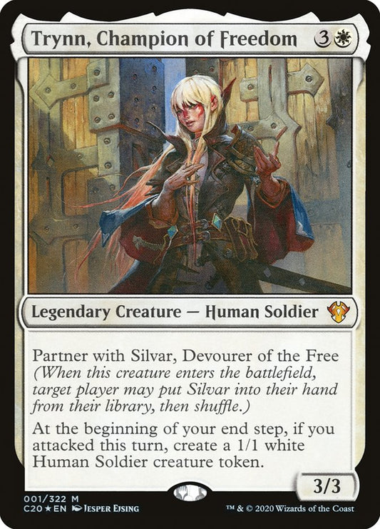 MTG Card Title: Trynn, Champion of Freedom C20/1