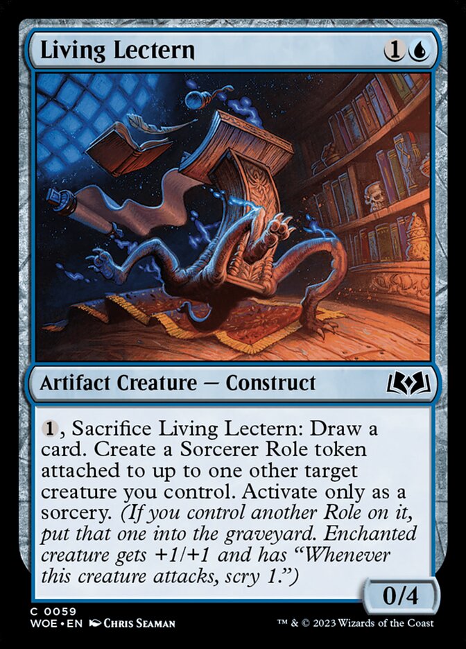 MTG Card Title: Living Lectern WOE/59