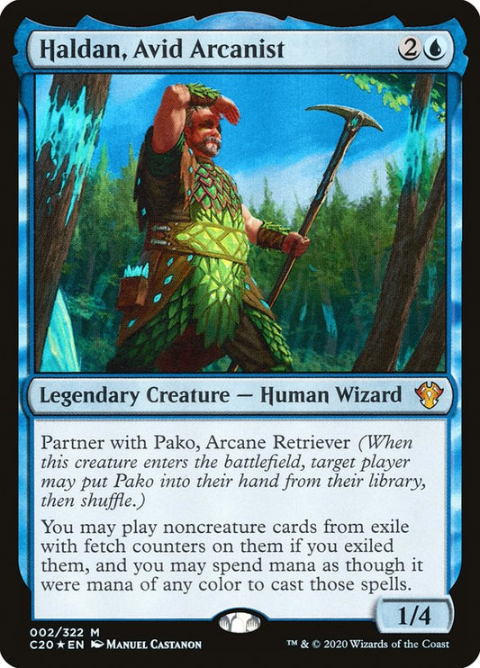 MTG Card Title: Haldan, Avid Arcanist C20/2