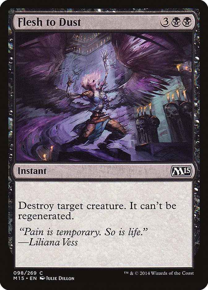 MTG Card Title: Flesh to Dust M15/98