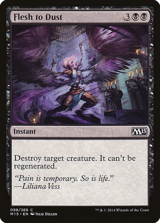 MTG Card Title: Flesh to Dust M15/98