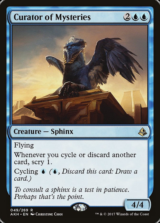 MTG Card Title: Curator of Mysteries AKH/49