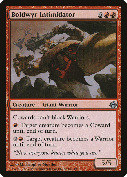 MTG Card Title: Boldwyr Intimidator MOR/86
