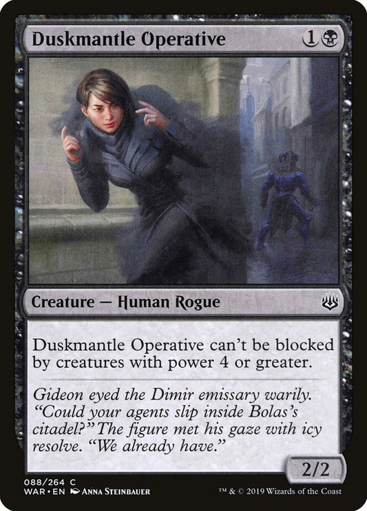 MTG Card Title: Duskmantle Operative WAR/88