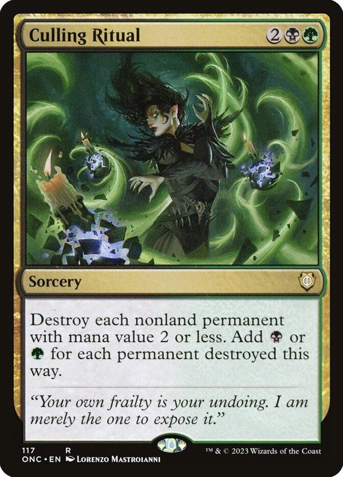 MTG Card Title: Culling Ritual ONC/117