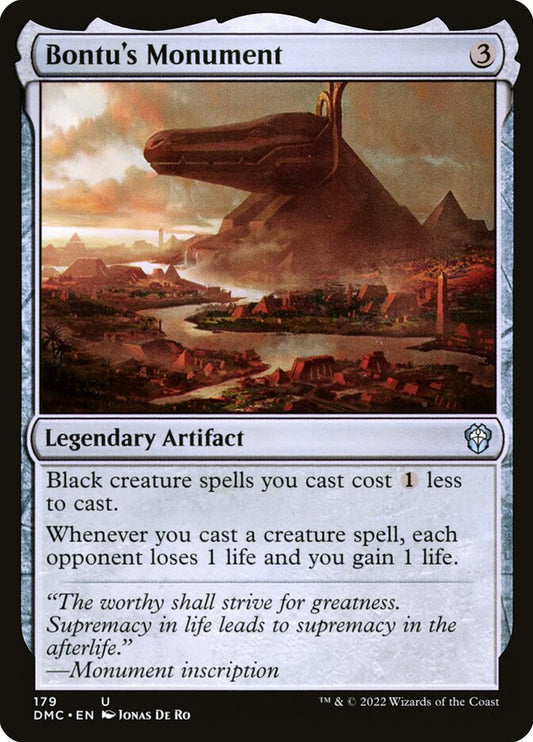 MTG Card Title: Bontu's Monument DMC/179