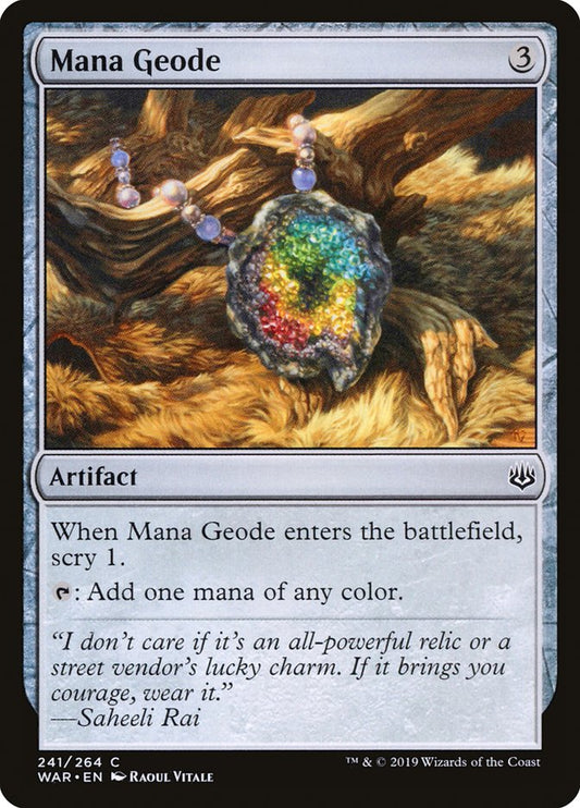 MTG Card Title: Mana Geode WAR/241