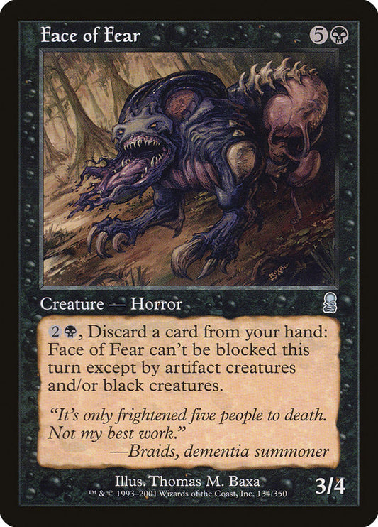 MTG Card Title: Face of Fear ODY/134