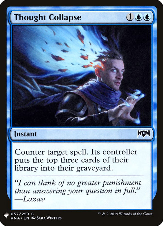MTG Card Title: Thought Collapse PLST/RNA-57