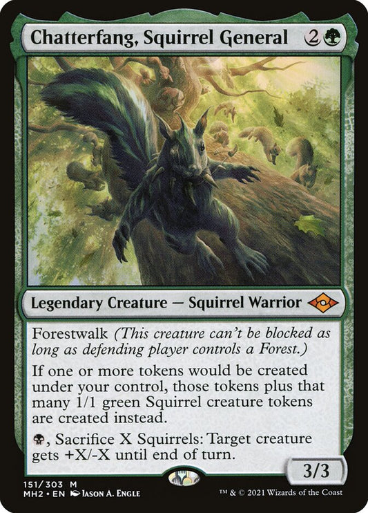 MTG Card Title: Chatterfang, Squirrel General MH2/151