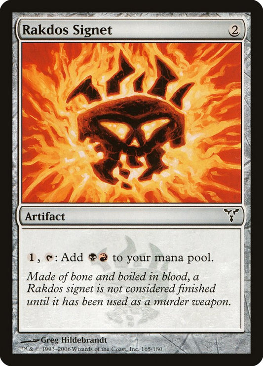 MTG Card Title: Rakdos Signet DIS/165