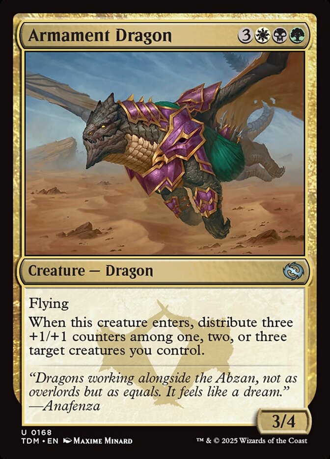 MTG Card Title: Armament Dragon TDM/168