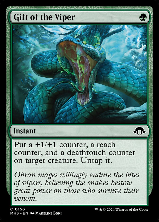 MTG Card Title: Gift of the Viper MH3/156