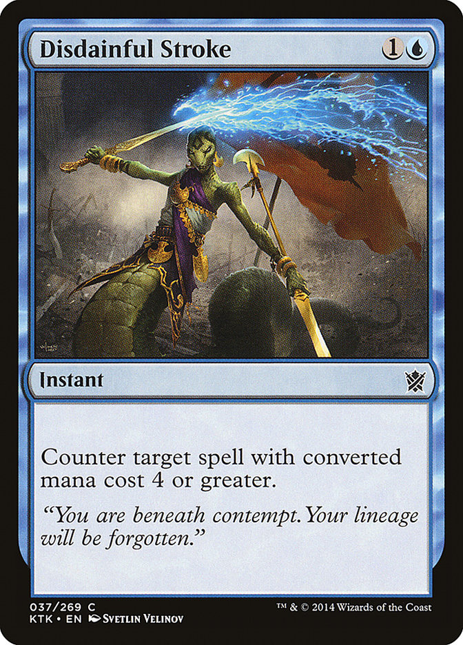 MTG Card Title: Disdainful Stroke KTK/37