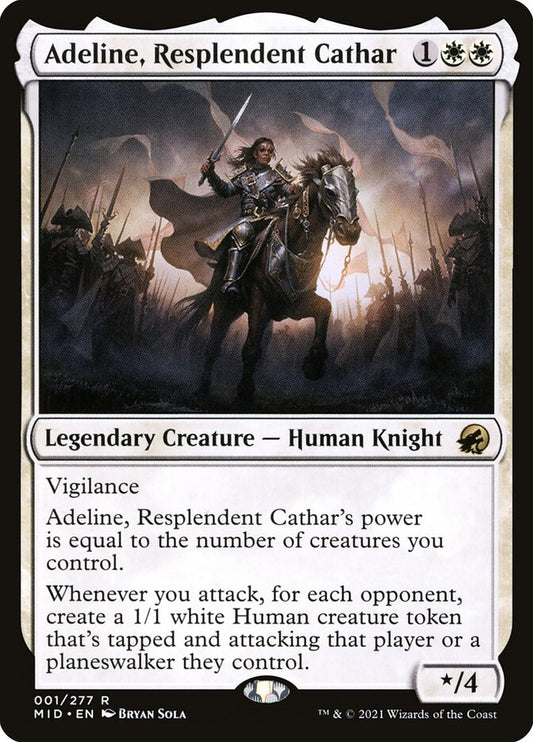 MTG Card Title: Adeline, Resplendent Cathar MID/1