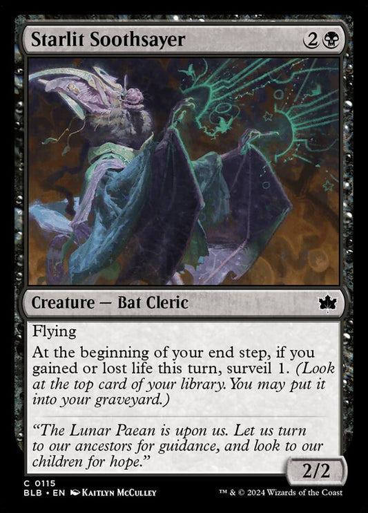 MTG Card Title: Starlit Soothsayer BLB/115
