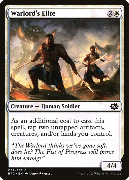 MTG Card Title: Warlord's Elite BRO/32