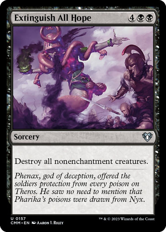 MTG Card Title: Extinguish All Hope CMM/157