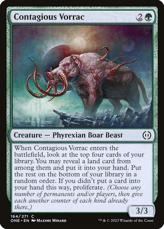 MTG Card Title: Contagious Vorrac ONE/164